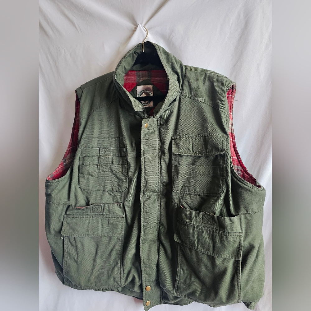 Men's Green Quilted Vest Appalachian Trail XXL Vintage